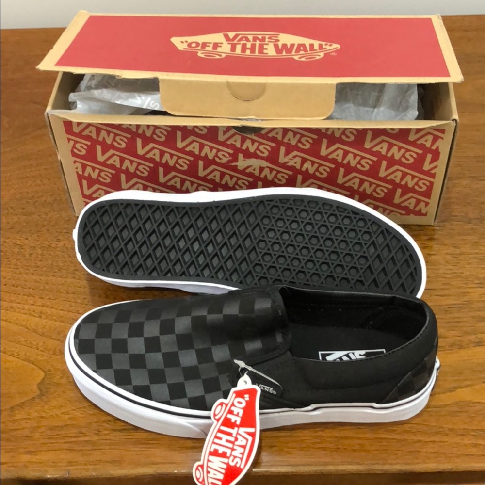 Vans Classic Slip-on in black/black checkerboard
